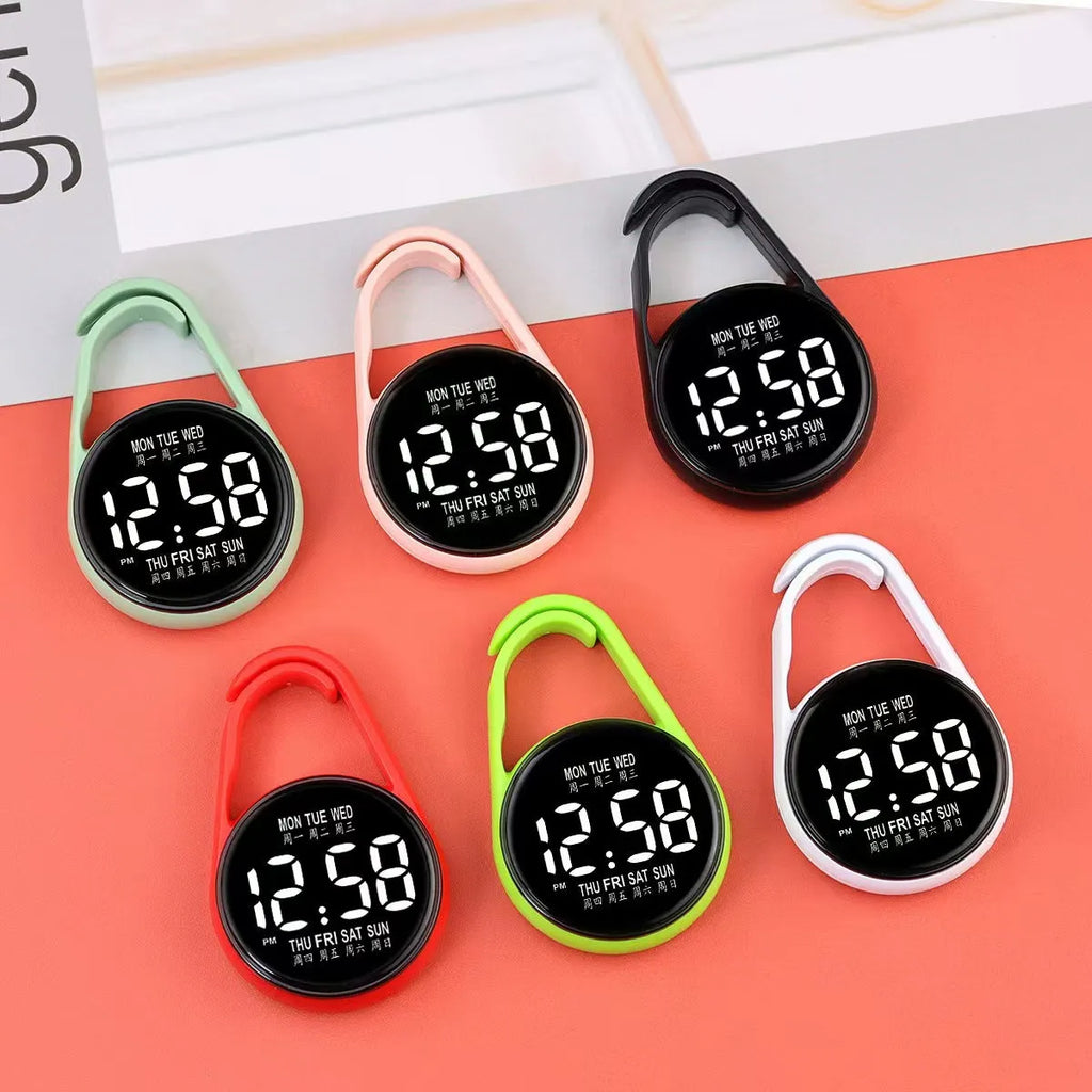 LED digital watch with luminous display and plastic strap in various colour options