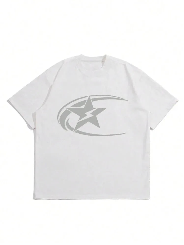 Men's pure cotton short sleeve t-shirt in Japanese retro style available in multiple colours and sizes