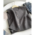 Women's casual polyester pullover vest in six colours, shown with half-length sleeves.