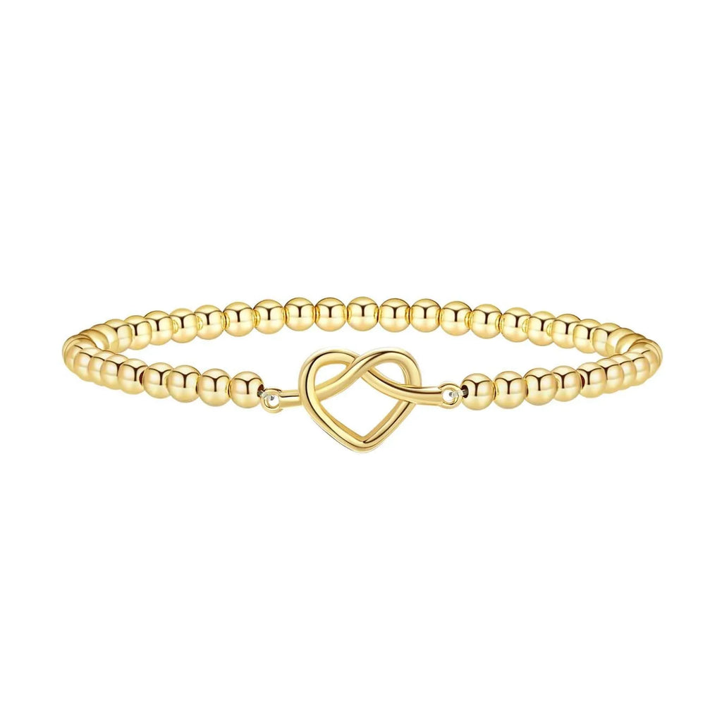 Women's adjustable stainless steel beaded bracelet with round geometric beads in a choice of six colours.