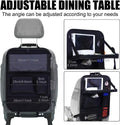 Black Oxford cloth car seat back hanging organiser bag measuring 42x30cm