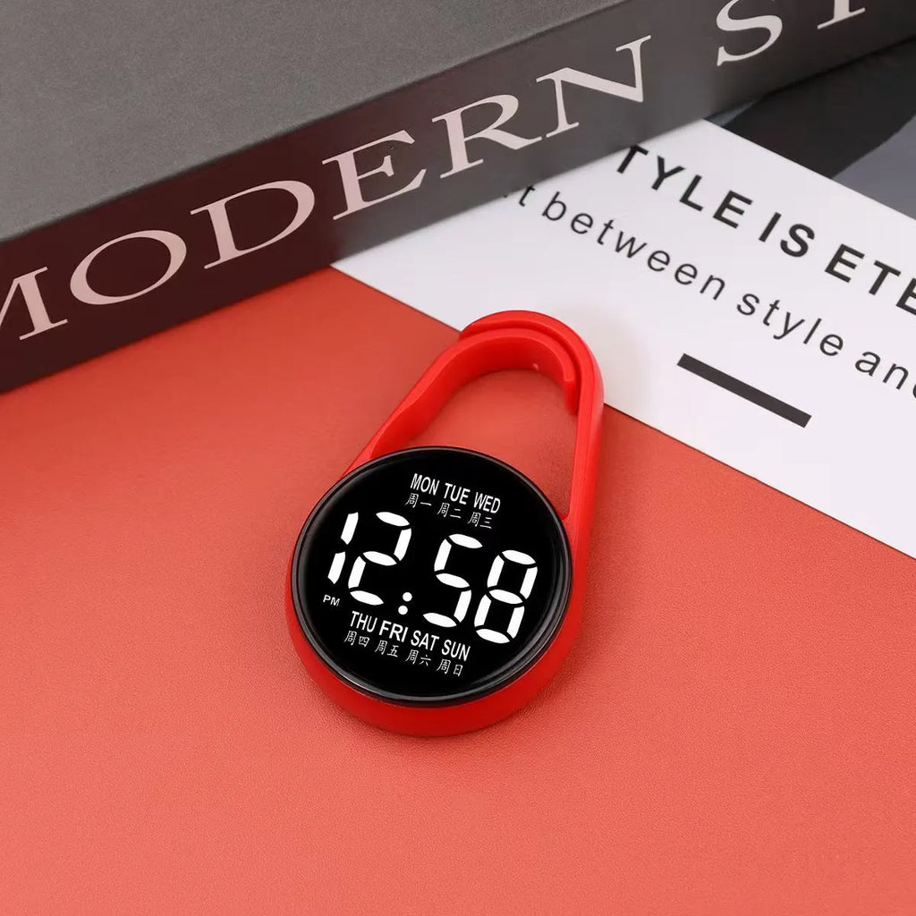LED digital watch with luminous display and plastic strap in various colour options