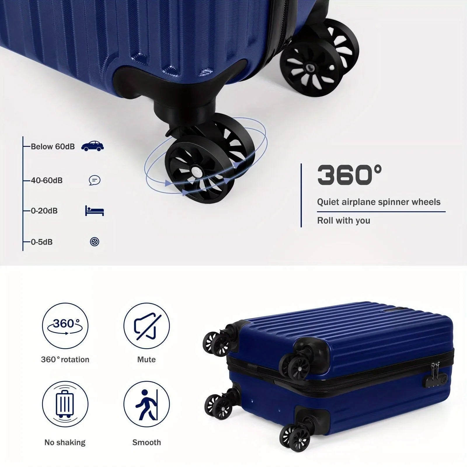 Aluminium alloy luggage travel set with 14 inch and 20 inch trunks for male travellers