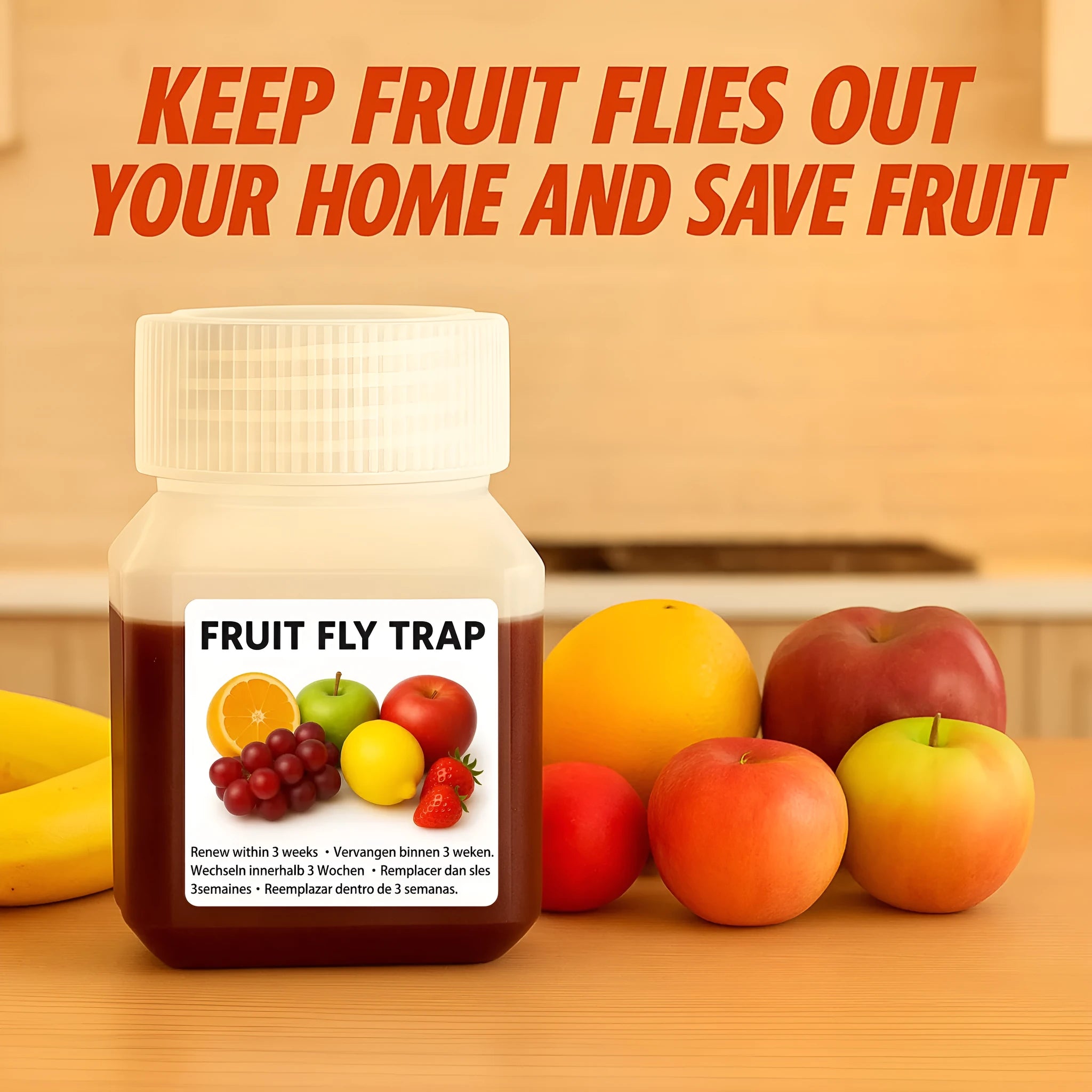 Fruit fly bait liquid bottle with SK003 specification options