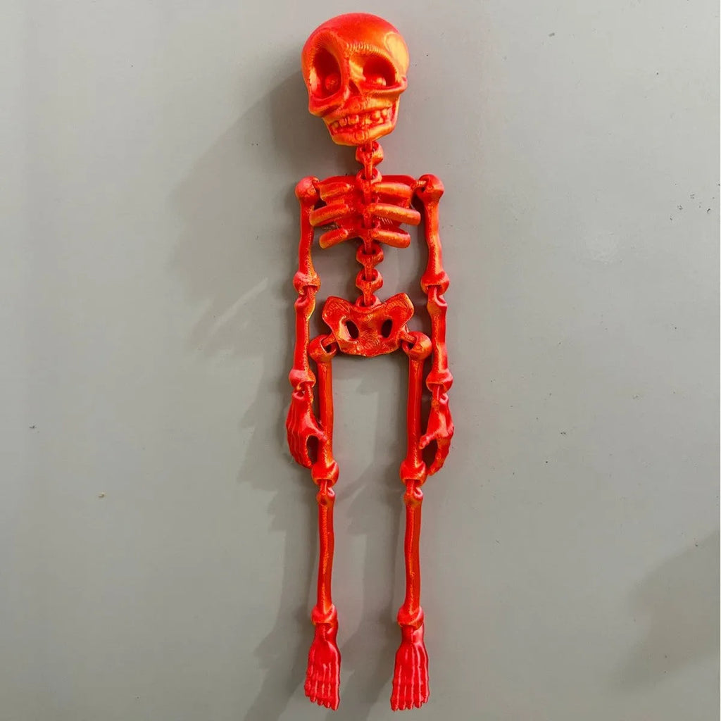 3D printed skull refrigerator magnet in modern art style measuring 18cm high