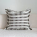 Coffee brown Chinese classical style cushion pillow on sofa in stripe and patchwork patterns