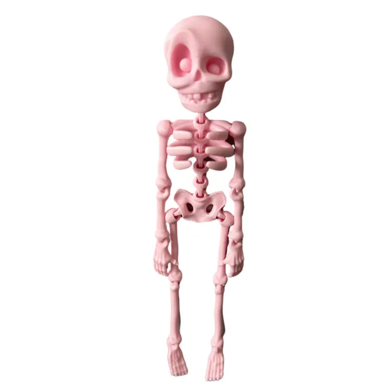 3D printed skull refrigerator magnet in modern art style measuring 18cm high