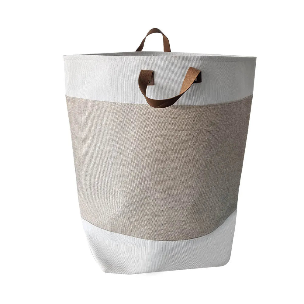 Large fabric storage bag for clothes and quilts in simple modern style, 35x35x55cm