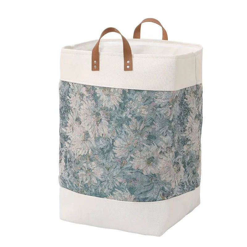 Large fabric storage bag for clothes and quilts in simple modern style, 35x35x55cm