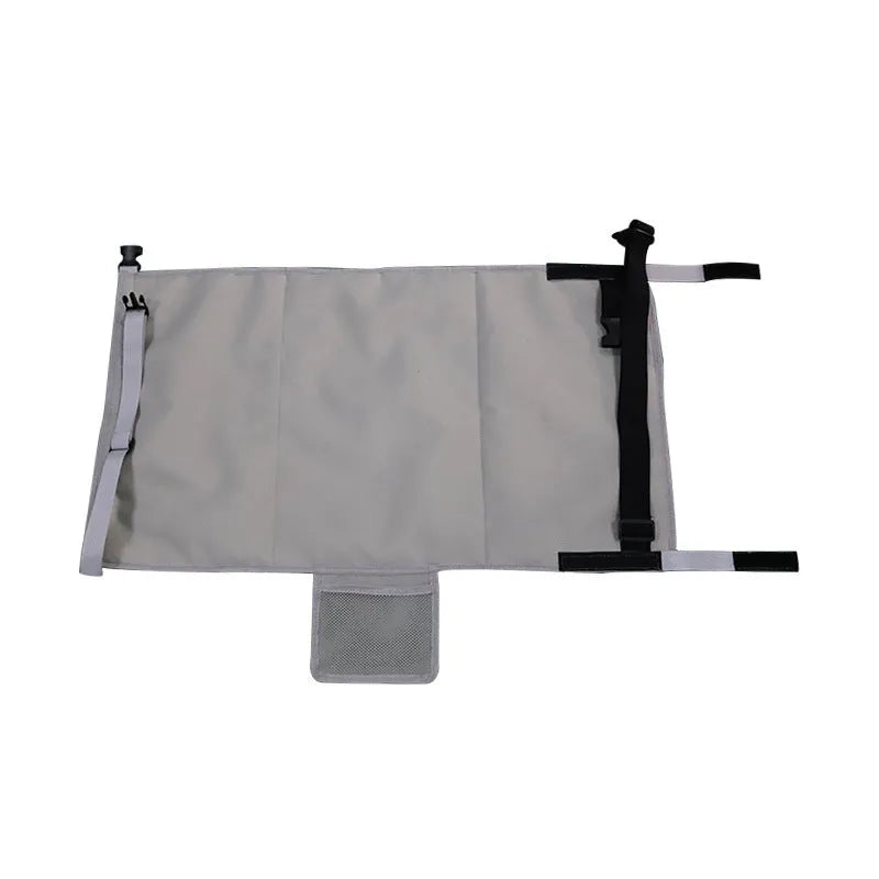 Portable children's aircraft seat extender footrest in nylon with drawstring storage pocket
