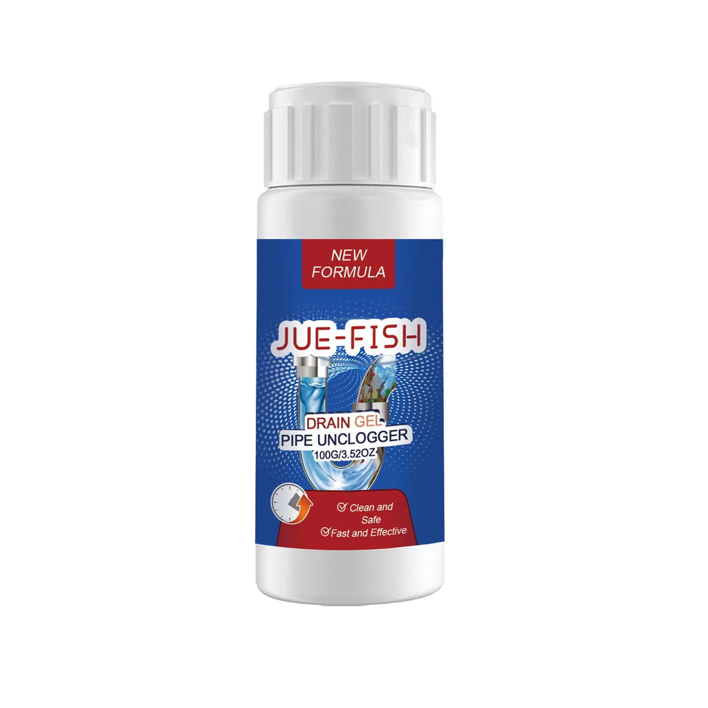 100g pipe dredge agent for sewer and toilet cleaning in 11 x 4.3 x 4.3 cm packaging