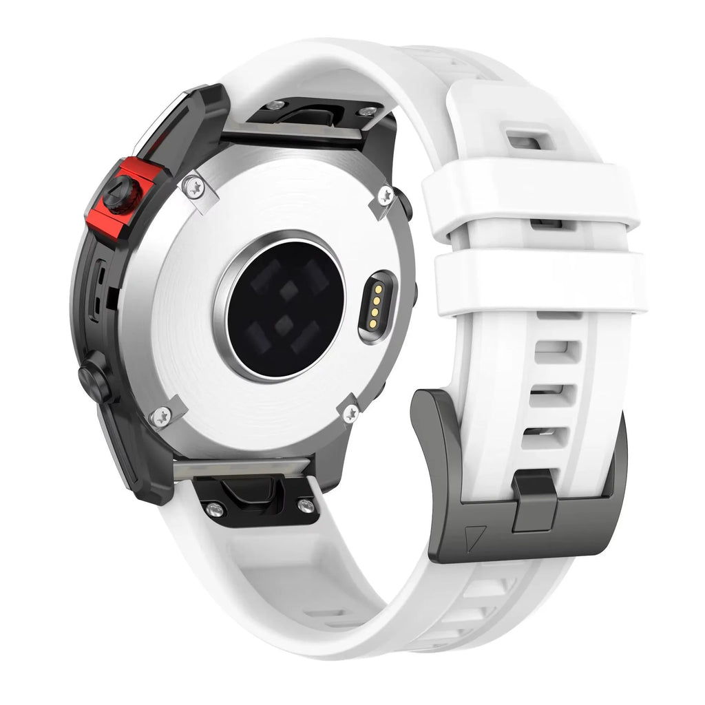 Jiaming Fenix 7 compatible silicone quick release watchband in multiple colour options