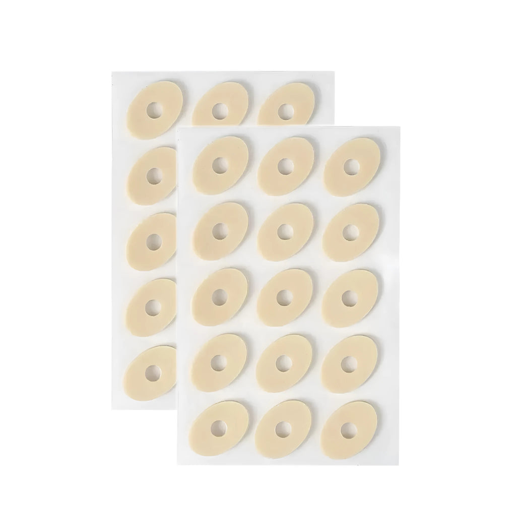 Assortment of oval, U-shaped, and circular PU gel heel and toe protector cushions