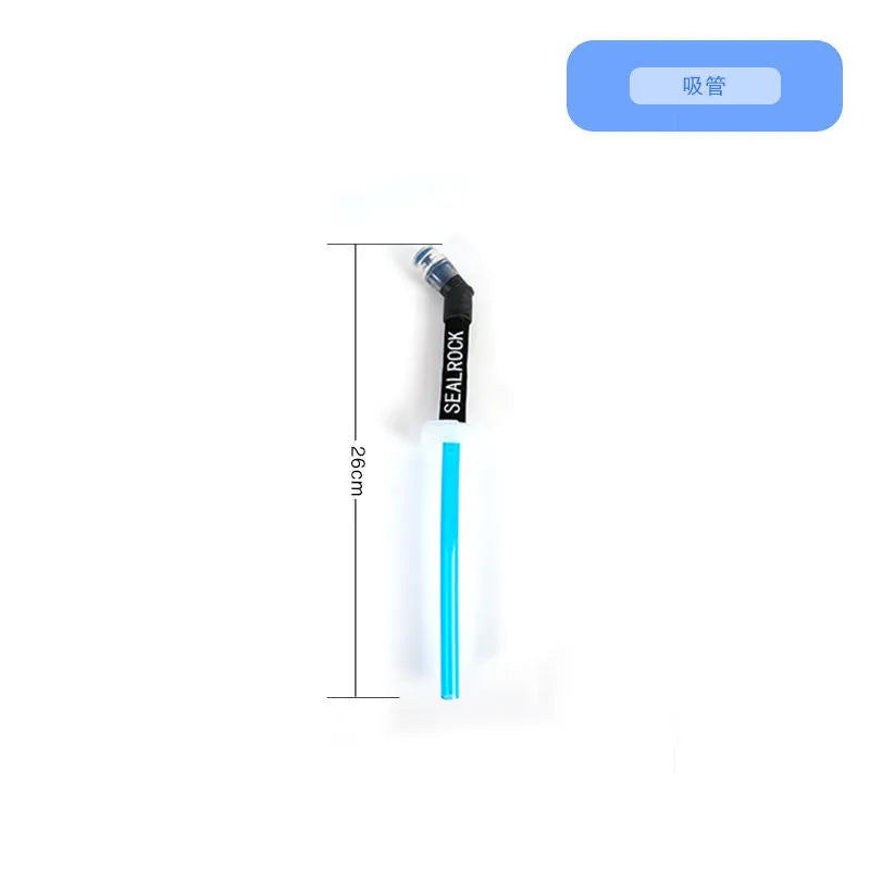 Plastic portable drinking straw for mountain climbing and biking activities
