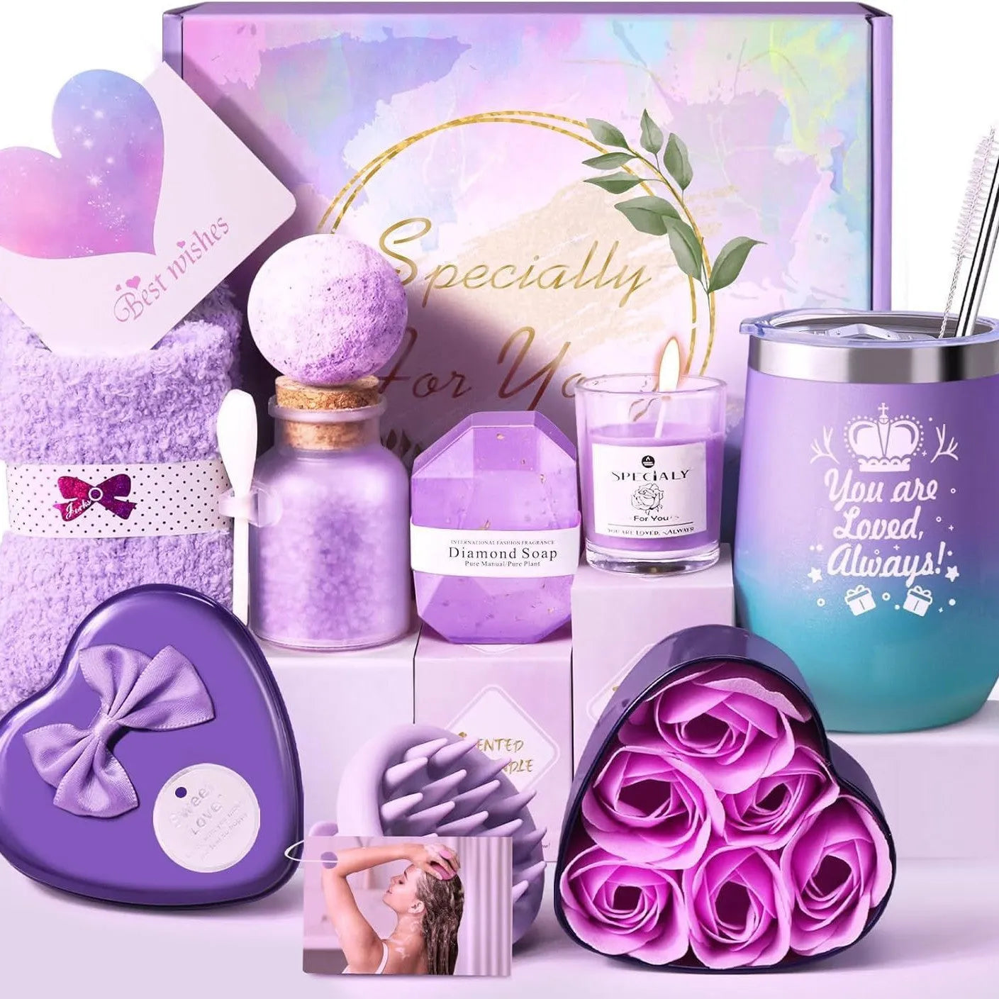Soy wax aromatherapy candle gift set in modern box with multiple colour options
