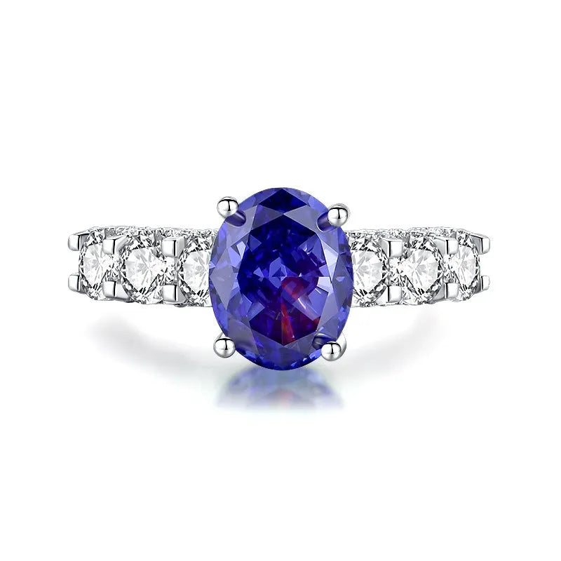 925 Sterling Silver heart ring with Ice Flower cut Tan Sang colour zircon stone.