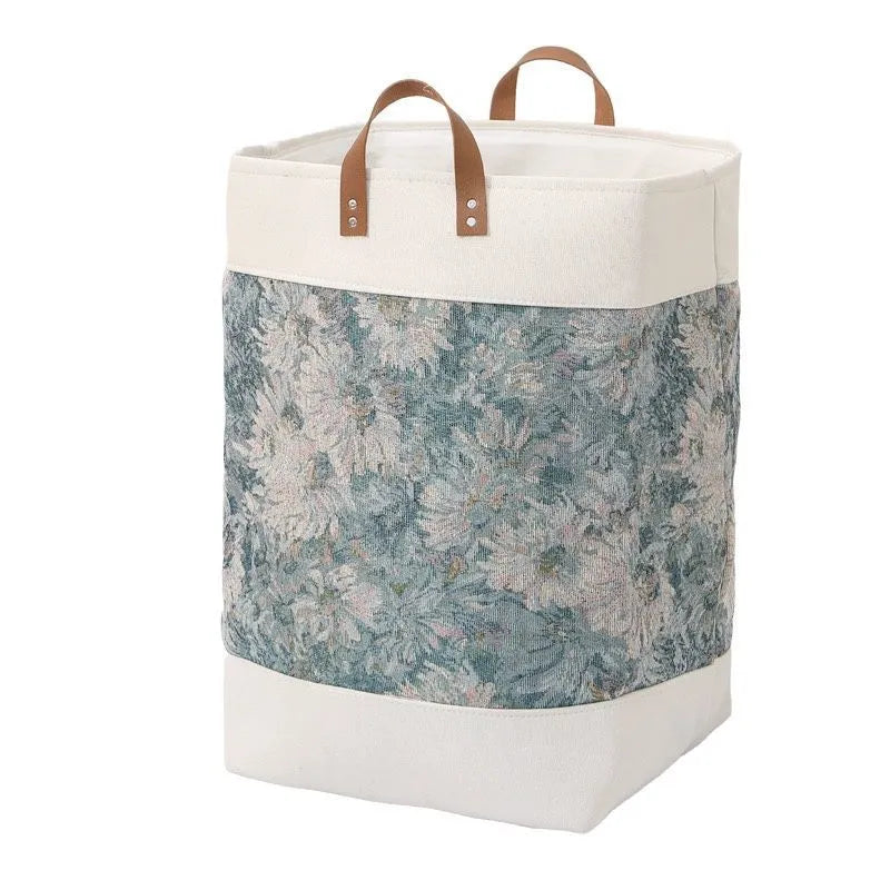 Large fabric storage bag for clothes and quilts in simple modern style, 35x35x55cm