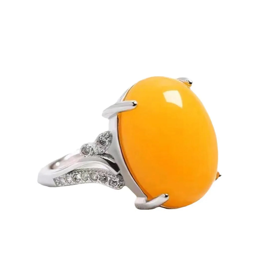 Adjustable natural sapphire ring in ethnic geometric design showing five colour options