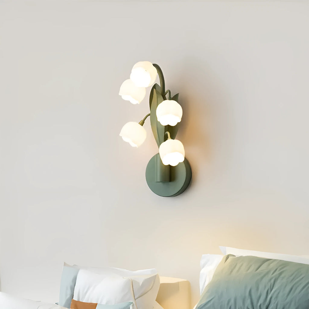 French pastoral style wall lamp with minimalist design and adjustable tricolour light
