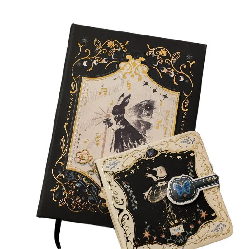 A5 retro gothic style notebook with art covers including Pan Shen's Maze, Forest, and Red Fruit Temptation designs