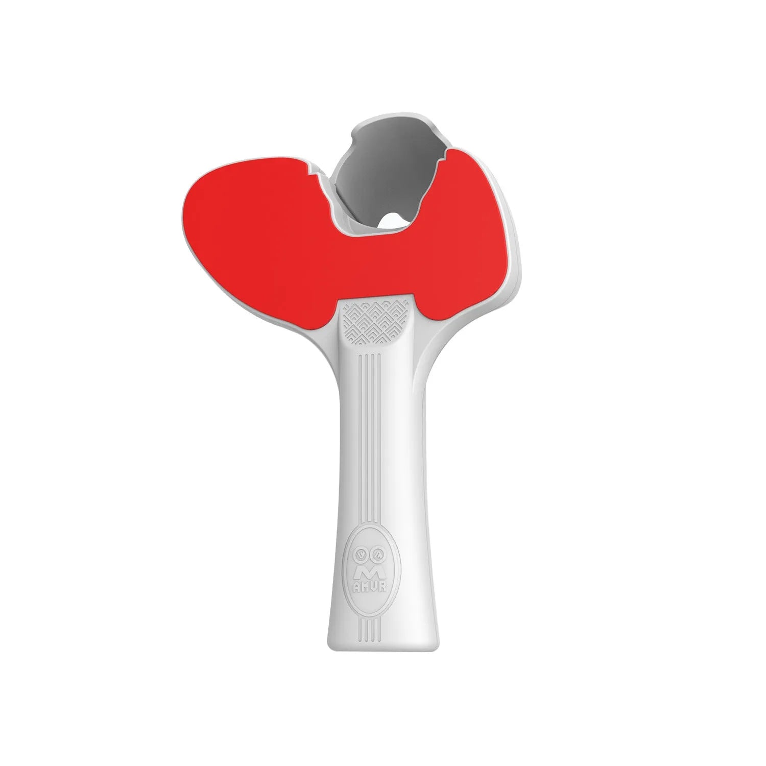 Red and blue plastic silicone hand grip for Pico 4 VR controller table tennis gameplay