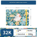 Feiluniao fabric hardback watercolour notebook with 185mm length, shown with a cover design option.