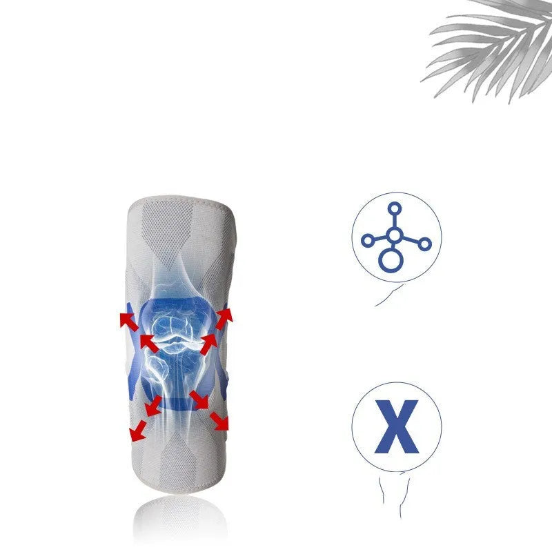 Men's silicone knee pads for running and cycling protection in multiple colour options