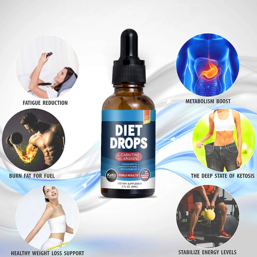 60ml bottle of ketone drops dietary supplement for body shaping