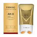 Roller neck cream tube with built-in massage ball applicator for wrinkle reduction and firming