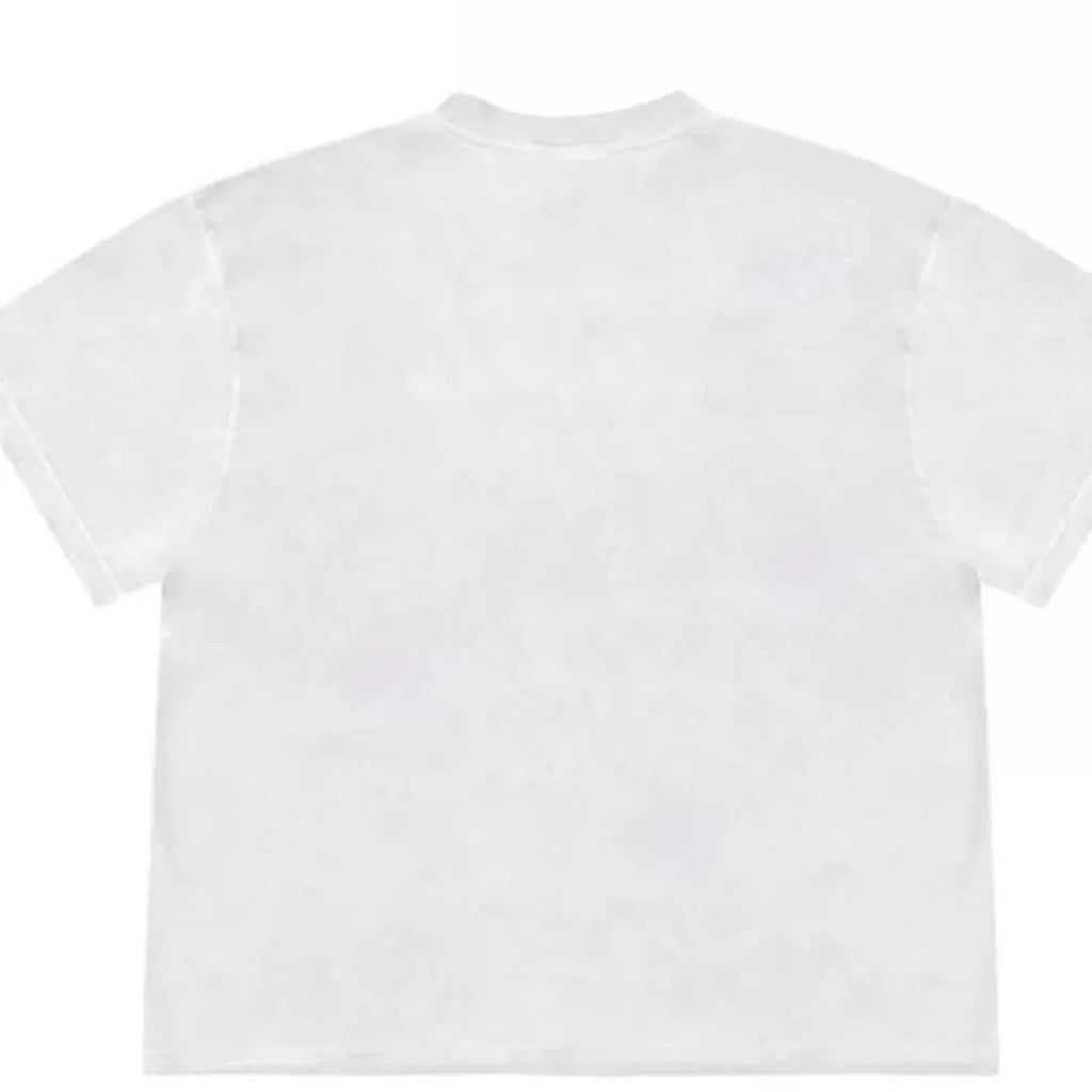 Blueberry patchwork design on a loose-fit ice oxygen cotton short sleeve t-shirt.