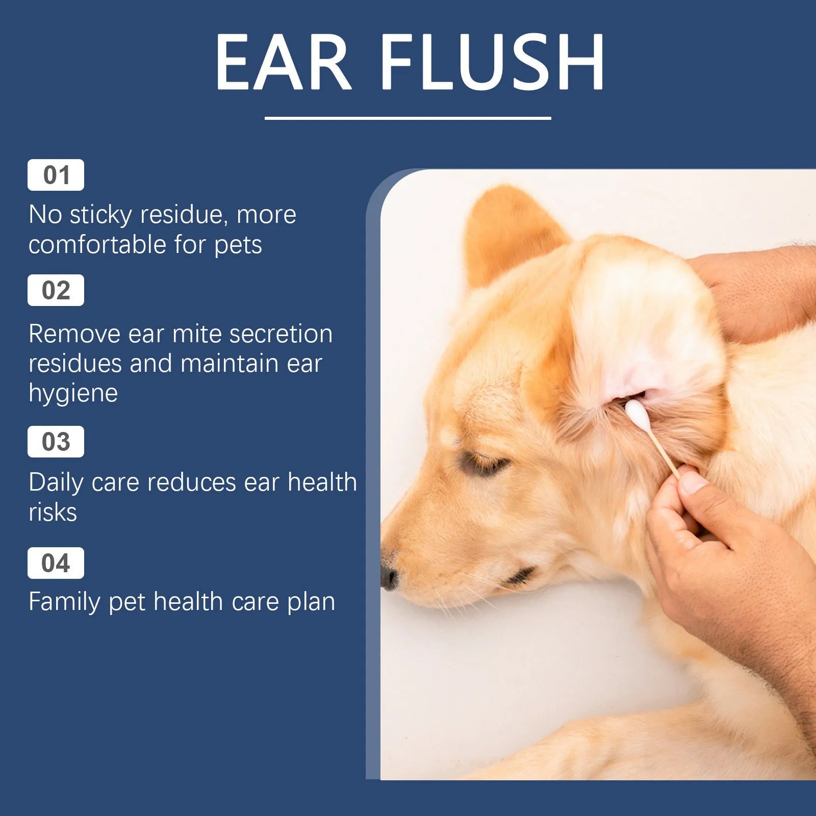 100ml bottle of cat and dog ear cleaner for gentle earwax removal.