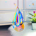 Rainbow light catching crystal pendant garden decoration with electroplated colour finish
