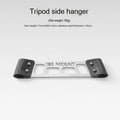 Aluminium camping clothes drying rack with triangle frame and side hanger