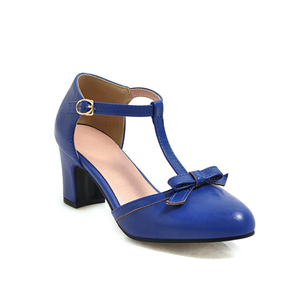 Women's chunky heel sandals with hollow out design and buckle strap in apricot colour