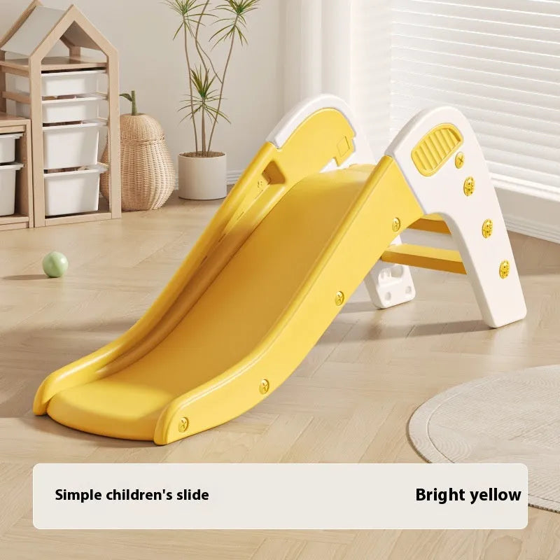 Small plastic baby slide in blue, yellow, brown or grey colours for infants under 3 years old