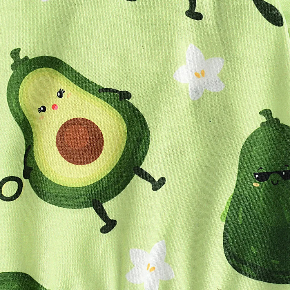 Grass green cotton four-legged pet pajama jumpsuit for dogs, unisex, sizes XS to XXL