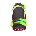 White PVC fitness training sandbag on gym floor, available in weights from 5KG to 30KG.