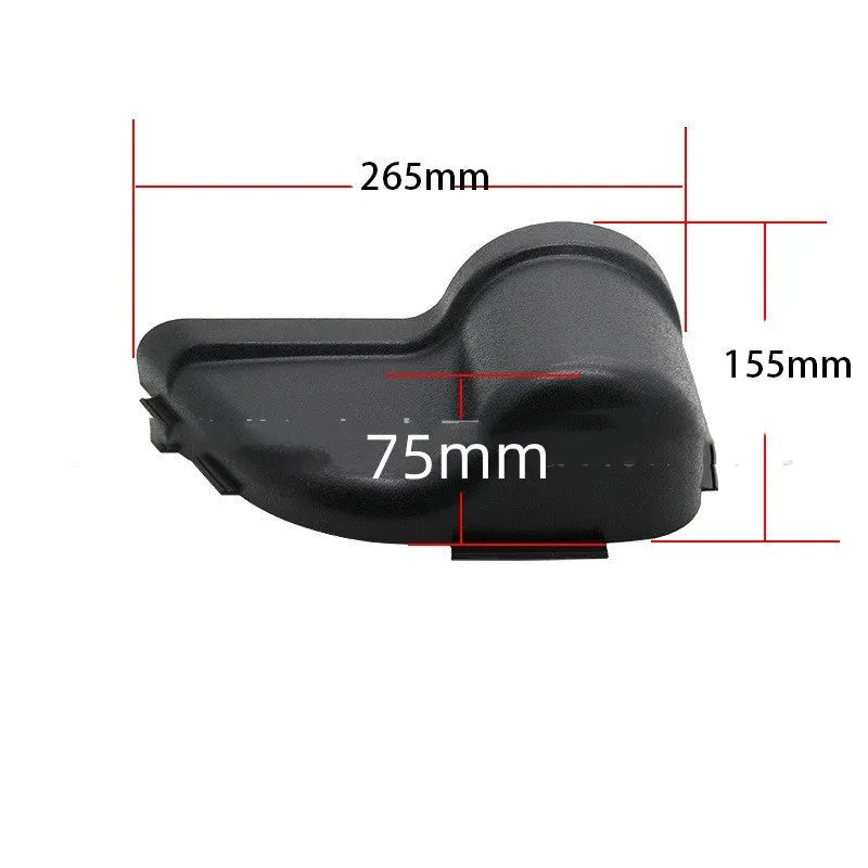 Black ABS door storage box for Jeep Wrangler JK and JL models mounted on interior door panel