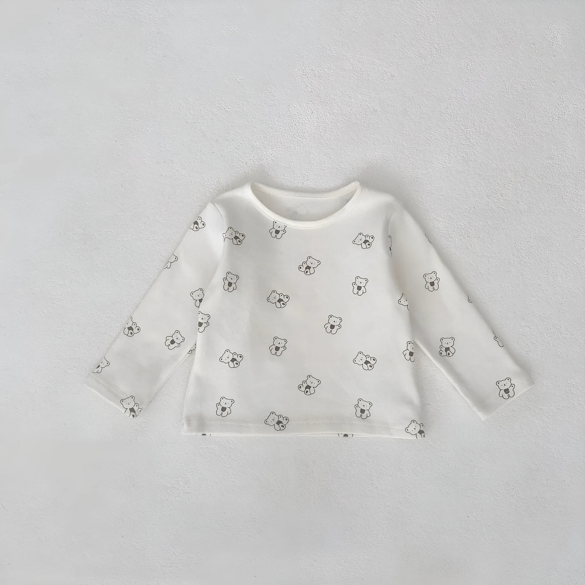Infant clothing set with pullover shirt and suspender trousers, cotton blend, cartoon pattern, spring autumn, sizes 66-100 yards