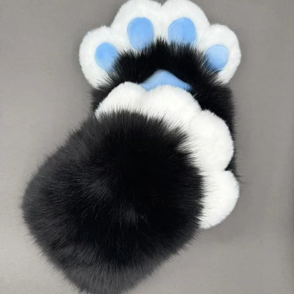 Animal claw cosplay gloves with colourful pads in free size for costume decoration
