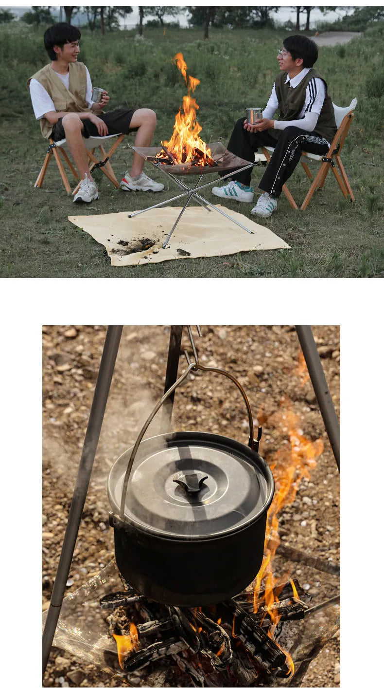 Silver stainless steel barbecue grill with net shown in large and medium size options.