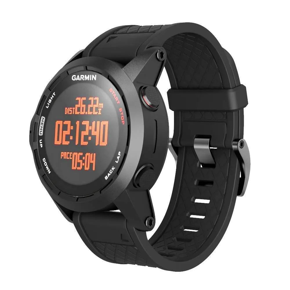 Jiaming 26mm silicone watch strap with black stainless steel bottom in multiple colour options