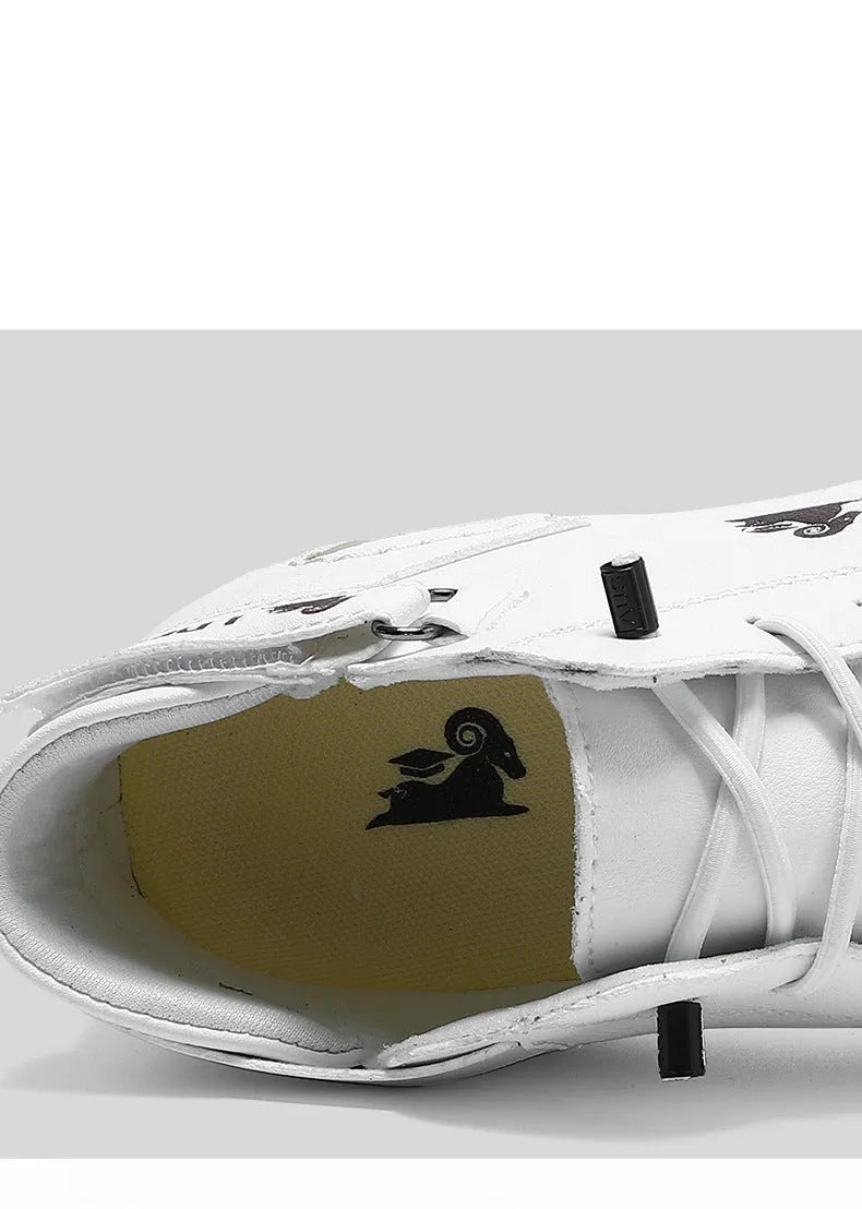 Men's high top octopus shoes in khaki colour with microfiber upper and rubber sole