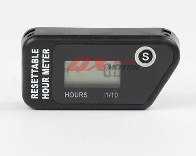 Black waterproof LCD maintenance reminder timer for engine service intervals
