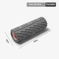 EVA foam roller for fitness in multiple colours including black, grey, pink, and light blue
