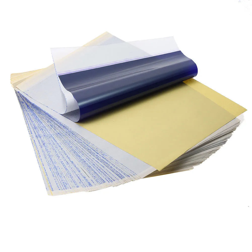 A4 tattoo transfer paper pack with transfer paste gel for stencil creation