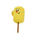 Natural polis wood corn cob shaped cat chew toy for dental care with catnip