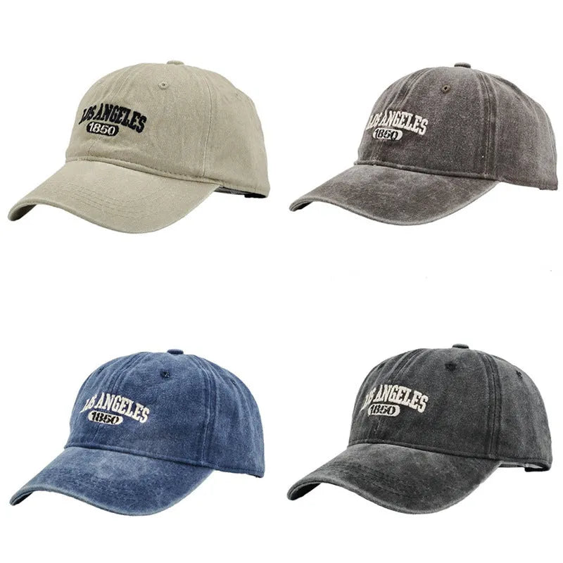 Acrylic personalised distressed letters embroidered peaked cap with conical retro crown