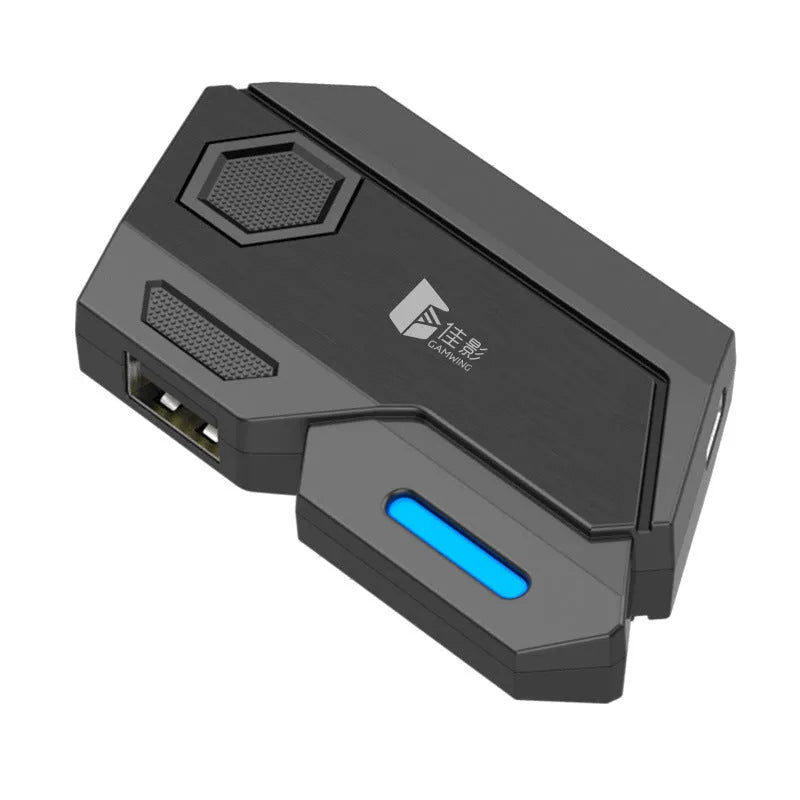 Game controller converter with USB port for mobile gaming compatibility
