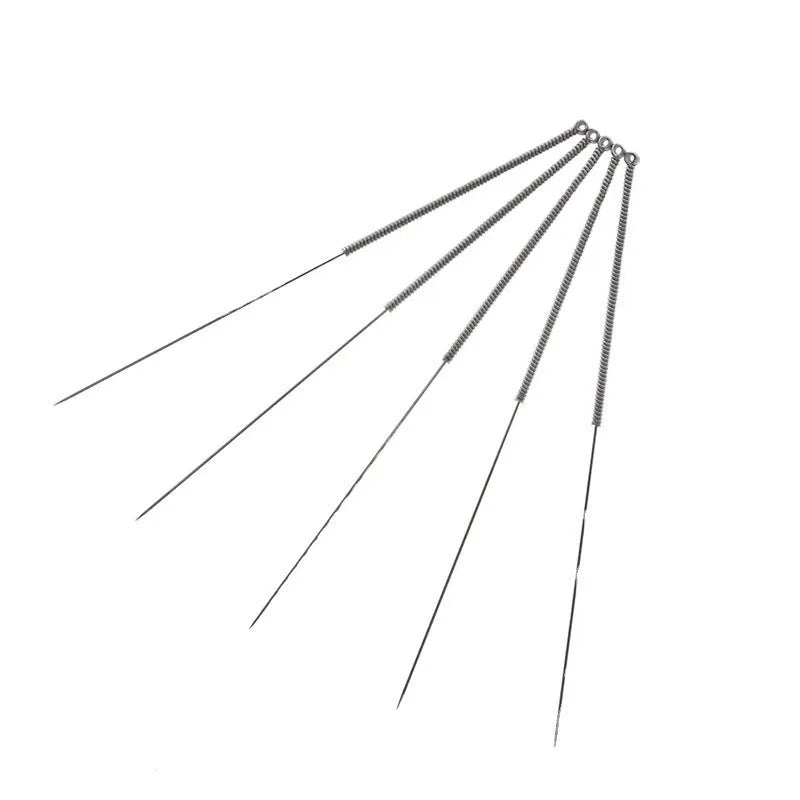 Ten steel cleaning needles for E3D Mk8 3D printer nozzles in labelled packaging